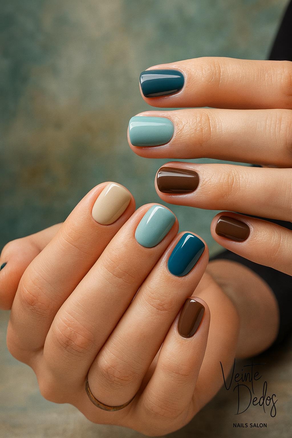 Relleno de uñas acrílicas o de gel.